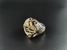 將圖片載入圖庫檢視器 ANELLO IN ARGENTO IDENTITARIO NAPOLI VESUVIO