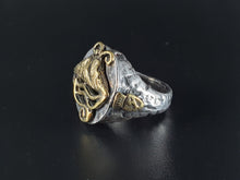 將圖片載入圖庫檢視器 ANELLO IN ARGENTO IDENTITARIO NAPOLI VESUVIO