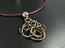將圖片載入圖庫檢視器 ciondolo intrecciato argento cuoio