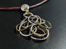 將圖片載入圖庫檢視器 COLLANA IN ARGENTO E BRONZO DORATO CON FILO INTRECCIATO