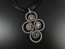 Load image into Gallery viewer, Collanna Ricciolo in argento 925 e zirconi colorati