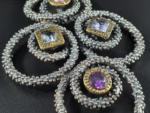 Load image into Gallery viewer, Collanna Ricciolo in argento 925 e zirconi colorati