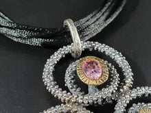 Load image into Gallery viewer, Collanna Ricciolo in argento 925 e zirconi colorati