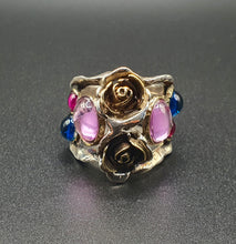 將圖片載入圖庫檢視器 Anello con Rose e pietre di colore
