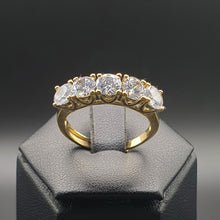 將圖片載入圖庫檢視器 Anello Riviere in oro 22k e diamanti naturali
