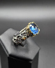 Charger l'image dans la galerie, Anello stelle blu argento 925
