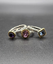 Lade das Bild in den Galerie-Viewer, Anello 3 solitari in argento 925
