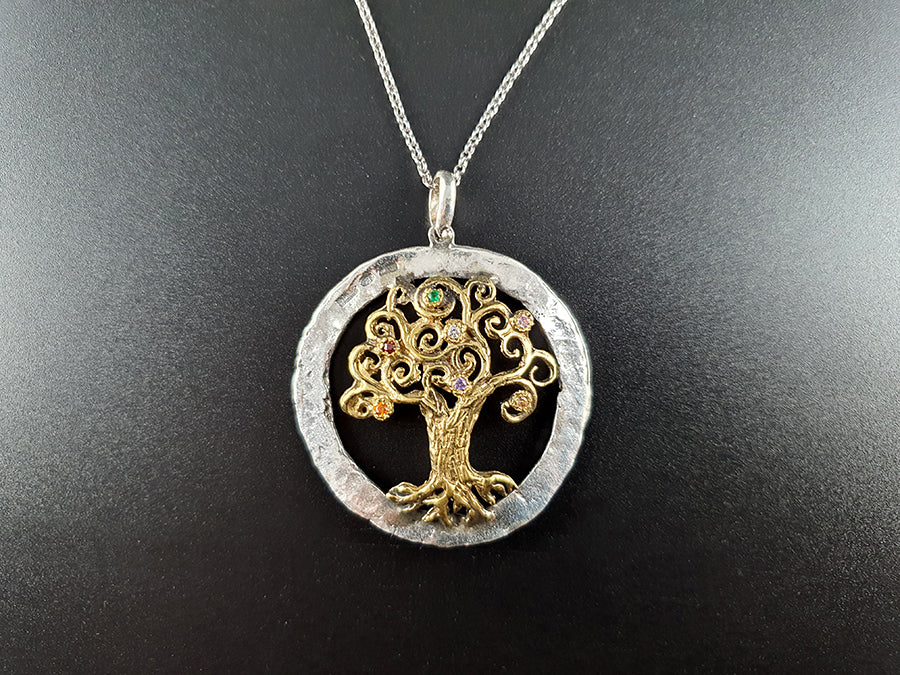 COLLANA IN ARGENTO ALBERO DELLA VITA