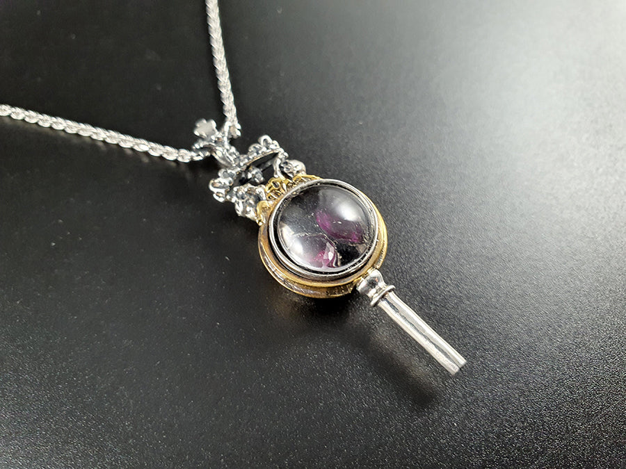 Collana ciondolo San Gennaro in cammeo sardonico montato in